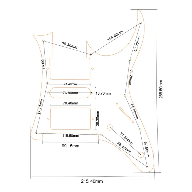 MIJ 2550Z HSH Strat Pickguard in Vibrant Colors 6 MIJ 2550Z HSH Strat Pickguard in Vibrant Colors - Image 6