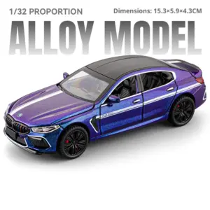 1/32 BMW M8 Diecast Model in Metallic Purple 17 S1d30375cb75b4a2ca12431b2789eee48u
