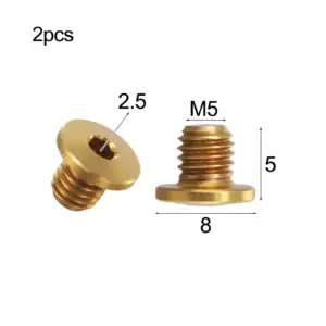 Vibrant Titanium Bicycle Bleed Screws, M5x5-8 12 S1dd01ee5b2f54e1081a9a943cf45ff33U