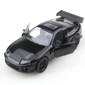 1:36 Scale Diecast Toyota Supra Model in Black and White 12 S1dd14ead560f474ab67ec3e63e45c72bY