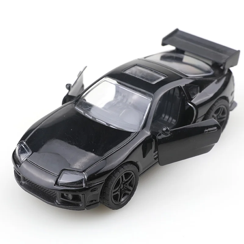 1:36 Scale Diecast Toyota Supra Model in Black and White 6 1:36 Scale Diecast Toyota Supra Model in Black and White - Image 6