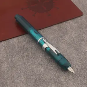 Transparent Plastic Fountain Pen with Metal Nib 19 S1df77b037e714fae9c608c71cba417bbY