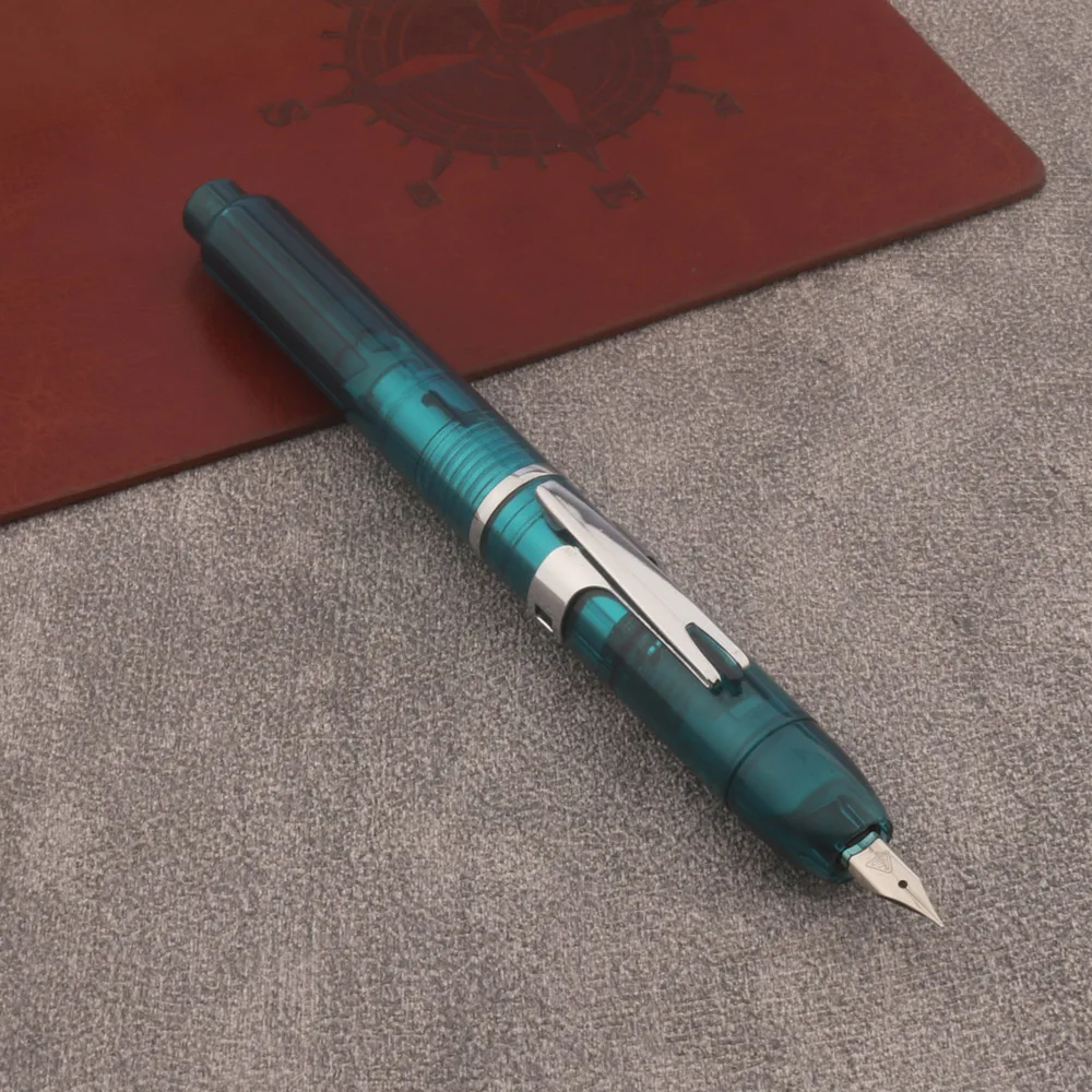 Transparent Plastic Fountain Pen with Metal Nib 10 Transparent Plastic Fountain Pen with Metal Nib - Image 10