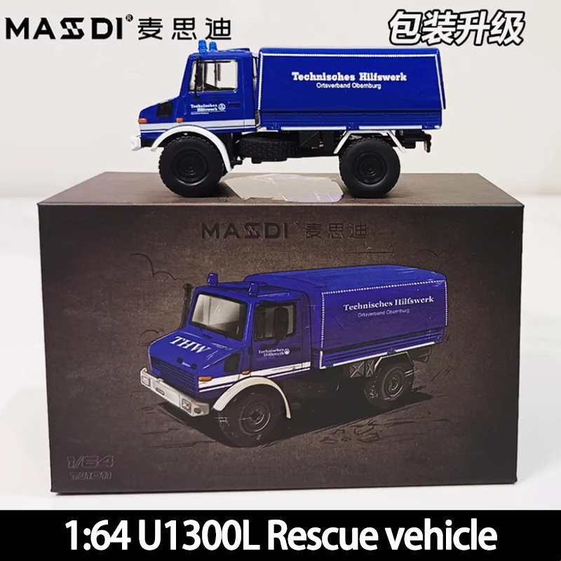 Unimog U1300L Rescue RV Diecast Model 1/64 3 Unimog U1300L Rescue RV Diecast Model 1/64 - Image 3