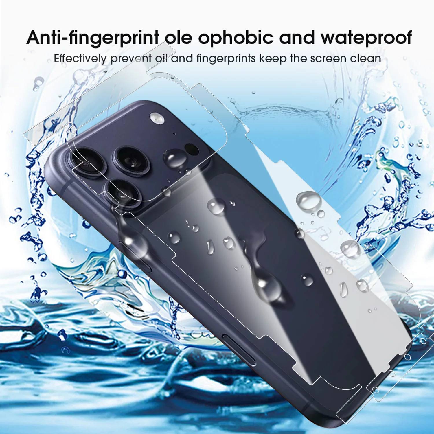 Clear Hydrogel Frame for iPhone 16/17 Series 5 Clear Hydrogel Frame for iPhone 16/17 Series - Image 5