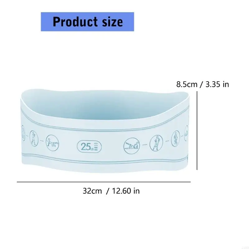 Silicone Resistance Band 15-50 lbs for Fitness 2 Silicone Resistance Band 15-50 lbs for Fitness - Image 2