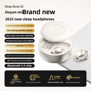 White Wireless Sleep Earphones with Noise Cancellation 7 S21de533ad09541108fdc50de56377056O