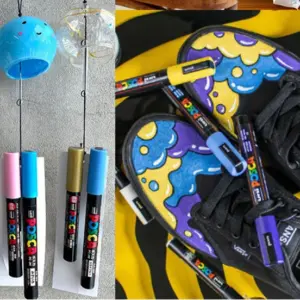 Vibrant Uni Posca Paint Marker Set with 16 Colors 15 S21f8dbb40d5446dd8cac9ed98b222136F