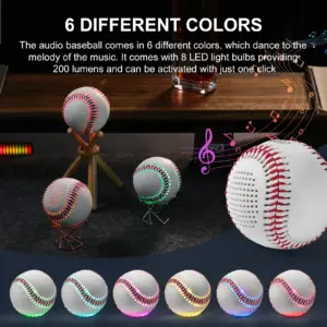 Glow-in-the-Dark Bluetooth Baseball with Lights 11 S22e7e0899ec04fb3ba31fada9f96c225P