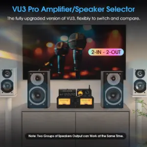 Nobsound VU3PRO Amplifier & Speaker Selector 8 S23e829d00e76472584ff6d9d54a85935V