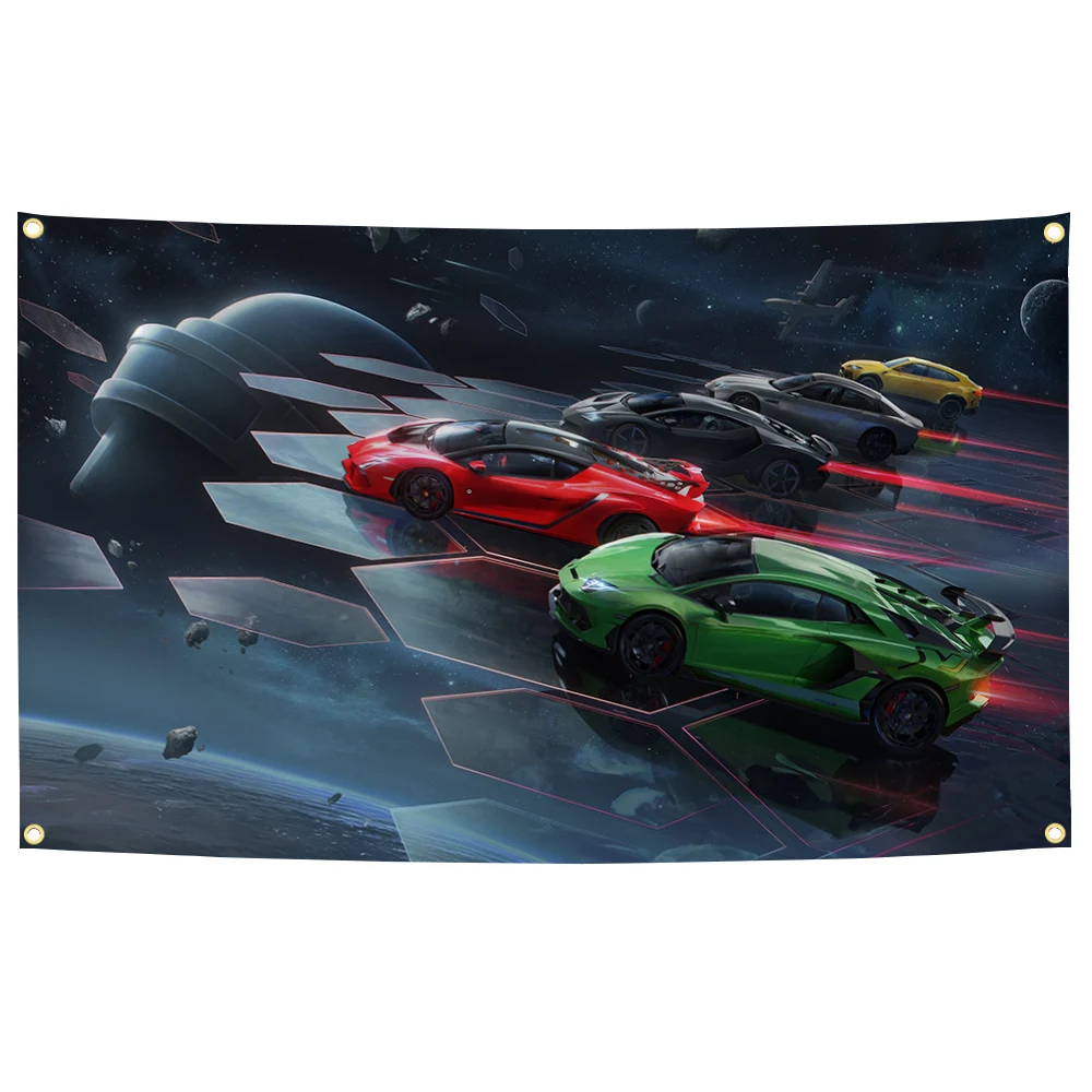 Vibrant Lamborghini Huracan Race Banner 3x5 ft 9 Vibrant Lamborghini Huracan Race Banner 3x5 ft - Image 9