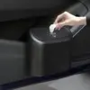 Black Car Trash Can with Detachable Hook