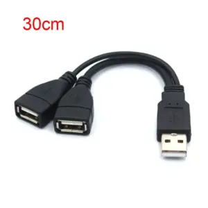 USB 2.0 Double Splitter Cable 15/30cm 12 S2566a9e7f5a94a6c8da752192db8cedeg