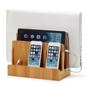 Natural Bamboo Multi-Device Charging Station