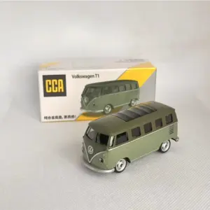 Vintage VW T1 Iron Bottom Diecast Model 1:64 Scale 12 S25f9e02a16ec4a88912db16f52e58d83W