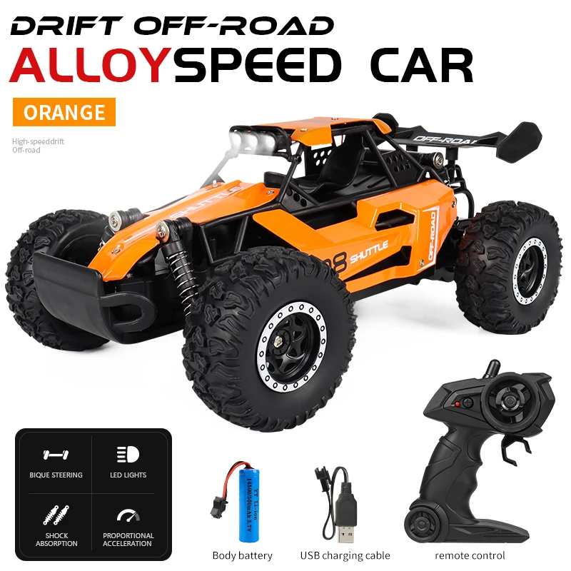 Vibrant Orange 1:16 Scale RC Off-Road Vehicle 8 Vibrant Orange 1:16 Scale RC Off-Road Vehicle - Image 8