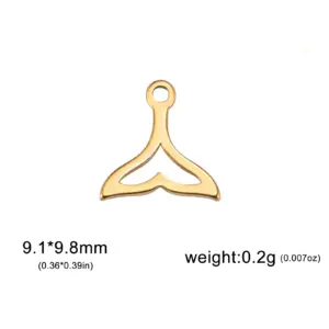 Stainless Steel Fish Tail Jewelry Charms Set 15 S280df14426e84fb08b296bf8f695caecl