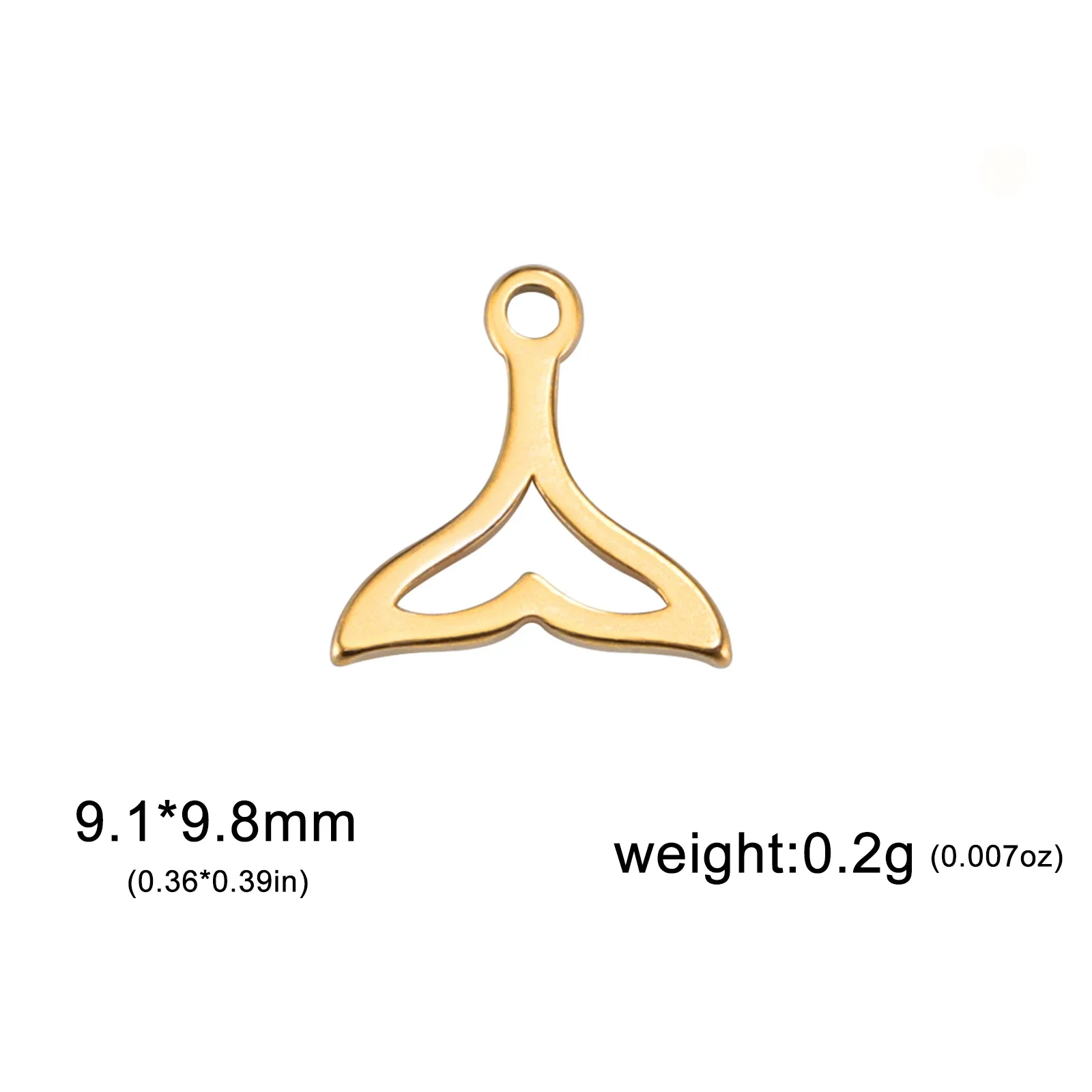 Stainless Steel Fish Tail Jewelry Charms Set 8 Stainless Steel Fish Tail Jewelry Charms Set - Image 8