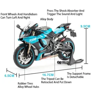 High-Detail Yamaha R1M Motorcycle Model 14 S287922375aee42748e3561fd34798fbew