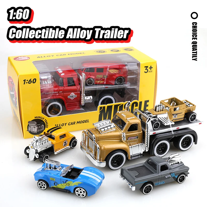 Vintage Die-Cast Truck Set 1:60 Scale in Red 6 Vintage Die-Cast Truck Set 1:60 Scale in Red - Image 6