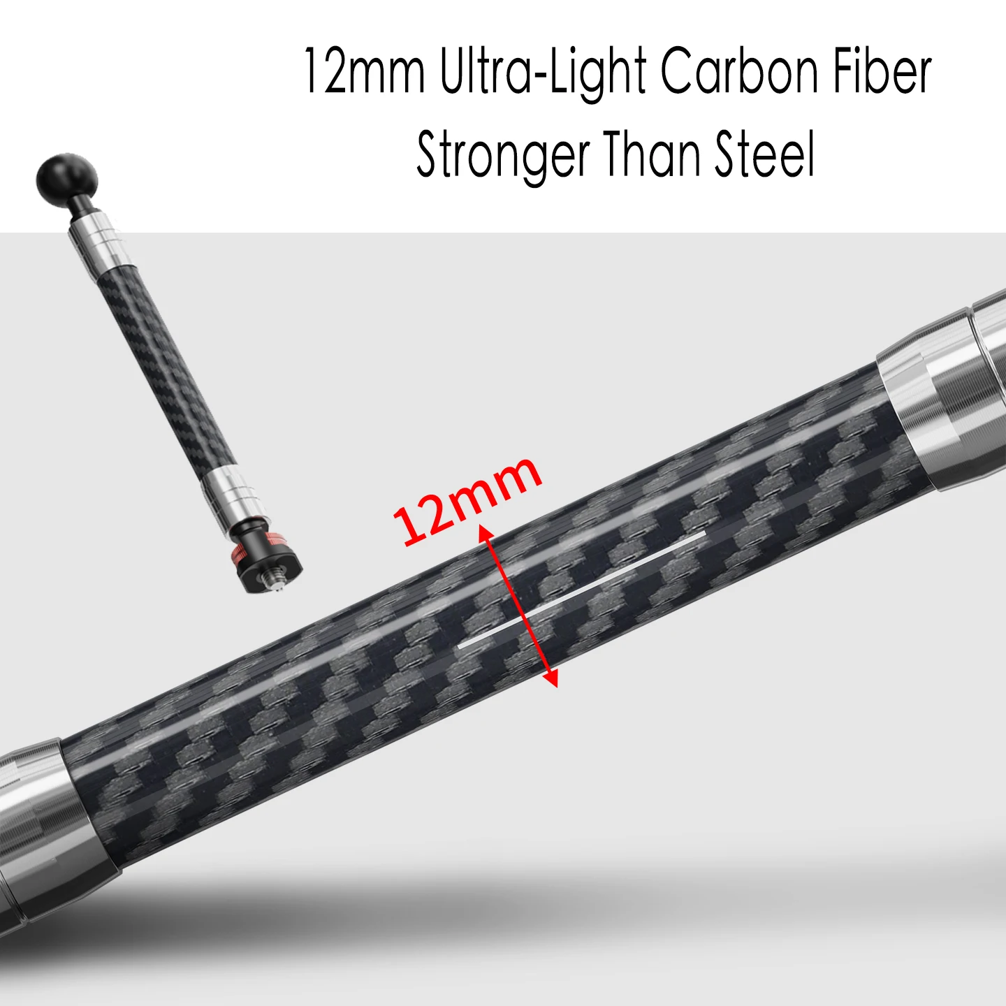 Carbon Fiber Selfie Stick for Action Cameras 4 Carbon Fiber Selfie Stick for Action Cameras - Image 4
