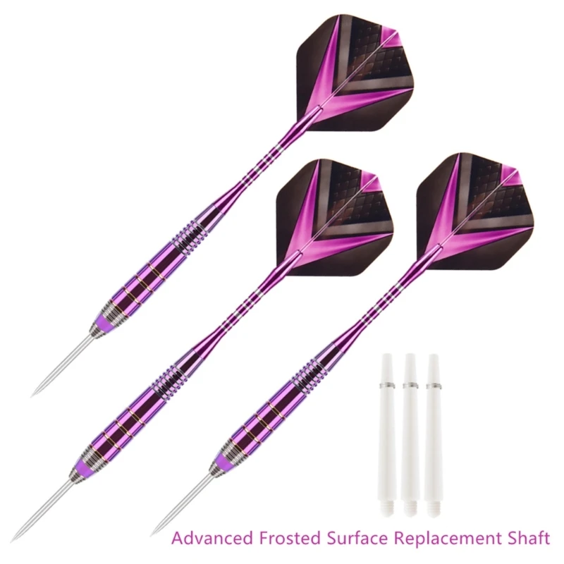 Vibrant Purple & Black Dart Set with Steel Tips 6 Vibrant Purple & Black Dart Set with Steel Tips - Image 6
