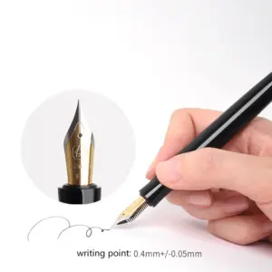Luxury Stainless Steel Fountain Pen with Gold Accents 11 S2d448015509f41dfa86270a5f3c42372f