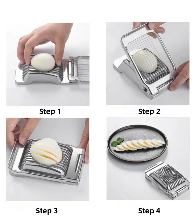 Modern Aluminum Egg Cutter for Precise Slices 4 Modern Aluminum Egg Cutter for Precise Slices - Image 4