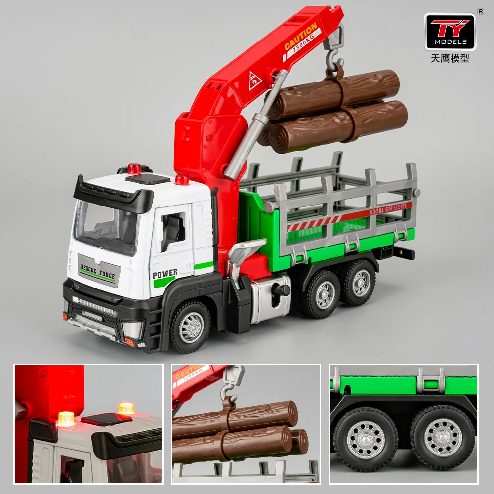 1:32 Alloy Logging Crane Toy for Collectors 10 1:32 Alloy Logging Crane Toy for Collectors - Image 10