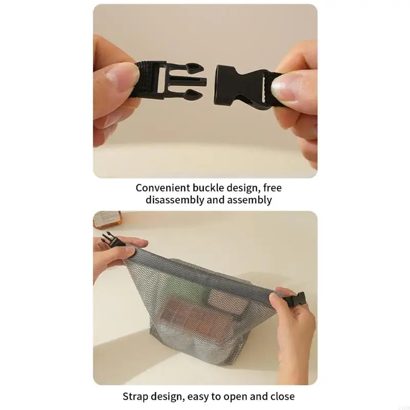 Water-Resistant Makeup Bag Set in Black & White 6 Water-Resistant Makeup Bag Set in Black & White - Image 6