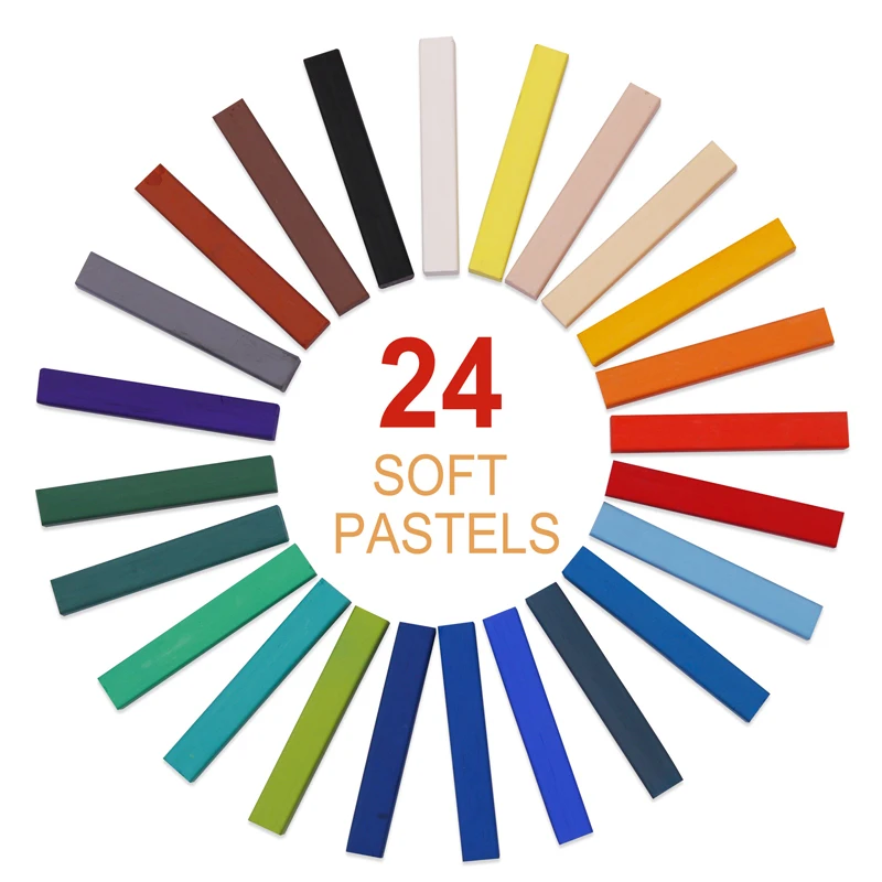 Kalour 24-Piece Soft Pastel Set with Charcoal 4 Kalour 24-Piece Soft Pastel Set with Charcoal - Image 4