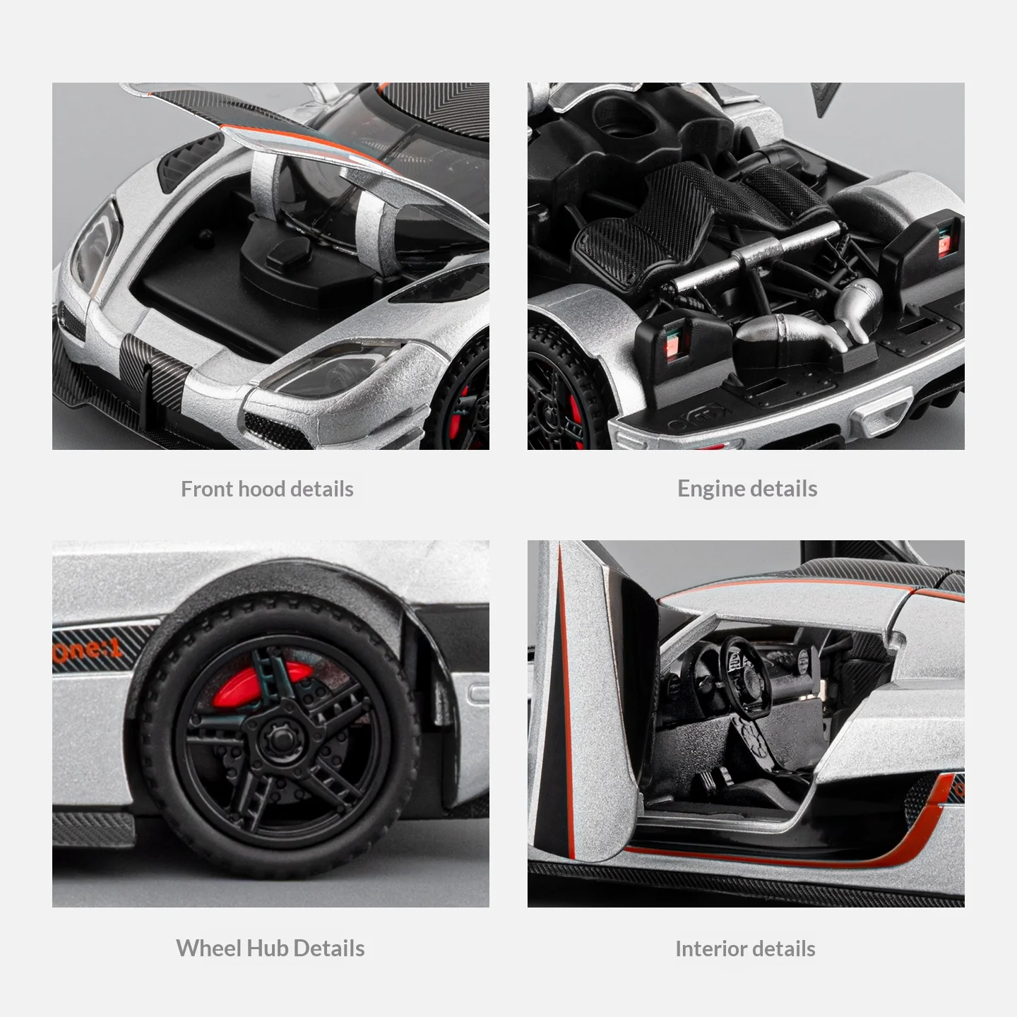 1:32 Koenigsegg One:1 Diecast Model Car 6 1:32 Koenigsegg One:1 Diecast Model Car - Image 6