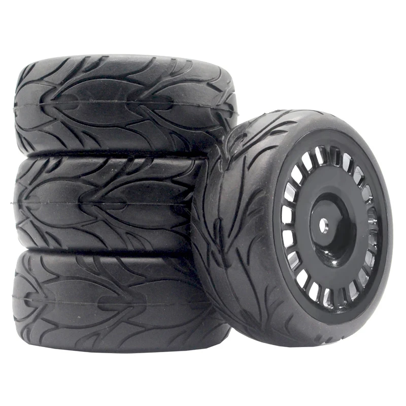 RC Rally Tires and Red Rims Set for 1/10 Scale Cars 9 RC Rally Tires and Red Rims Set for 1/10 Scale Cars - Image 9