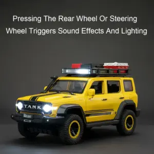 Vibrant Yellow 1:24 Scale Off-Road Tank 300 Model 14 S33af87f411114ec18b5360e86a3004a1V