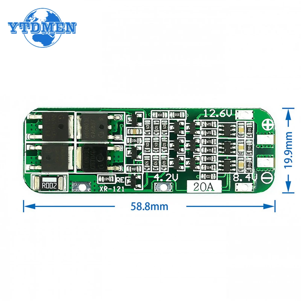 3S Lithium Battery Protection Module 20A 3 3S Lithium Battery Protection Module 20A - Image 3