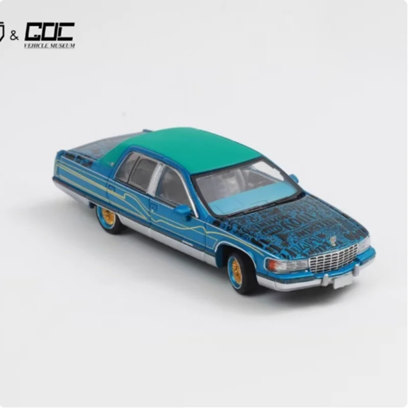 Vibrant Lime Green 1:64 Cadillac Diecast Model 2 Vibrant Lime Green 1:64 Cadillac Diecast Model - Image 2