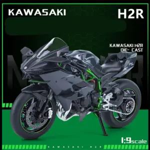 Kawasaki H2R 1:9 Diecast Motorcycle Model 19 S34a16545a7a8448581f8e3cb8ff10d252