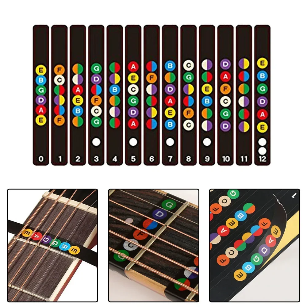 Colorful Guitar Fretboard Sticker Set 5 Colorful Guitar Fretboard Sticker Set - Image 5