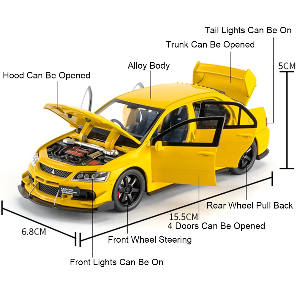 1:32 Scale Subaru Impreza Diecast Model 6 1:32 Scale Subaru Impreza Diecast Model - Image 6