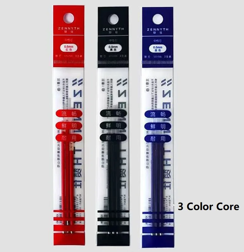 Tri-Color Ergonomic Gel Pen with 0.5mm Tip 9 Tri-Color Ergonomic Gel Pen with 0.5mm Tip - Image 9