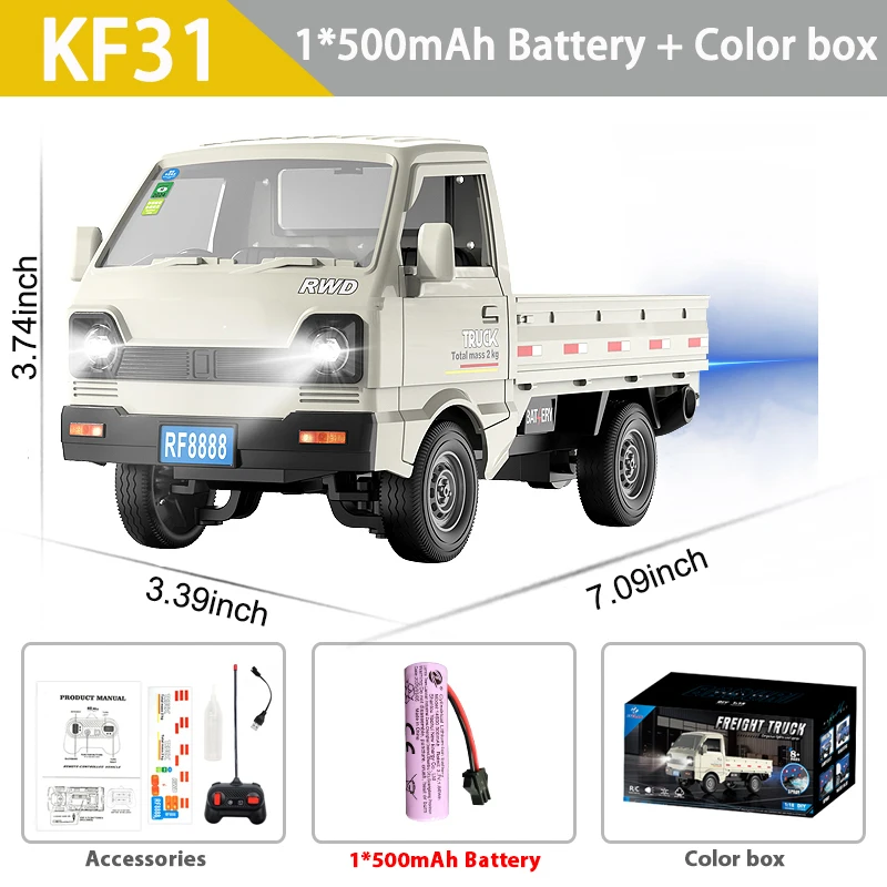 Vibrant Blue 1/18 RC Cargo Van for Rugged Terrain 7 Vibrant Blue 1/18 RC Cargo Van for Rugged Terrain - Image 7