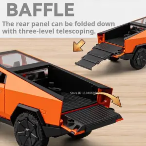 1:32 Scale Diecast Pickup Truck with Lights 14 S39370dc9e3304e47aa9aa03e70ea64f4H