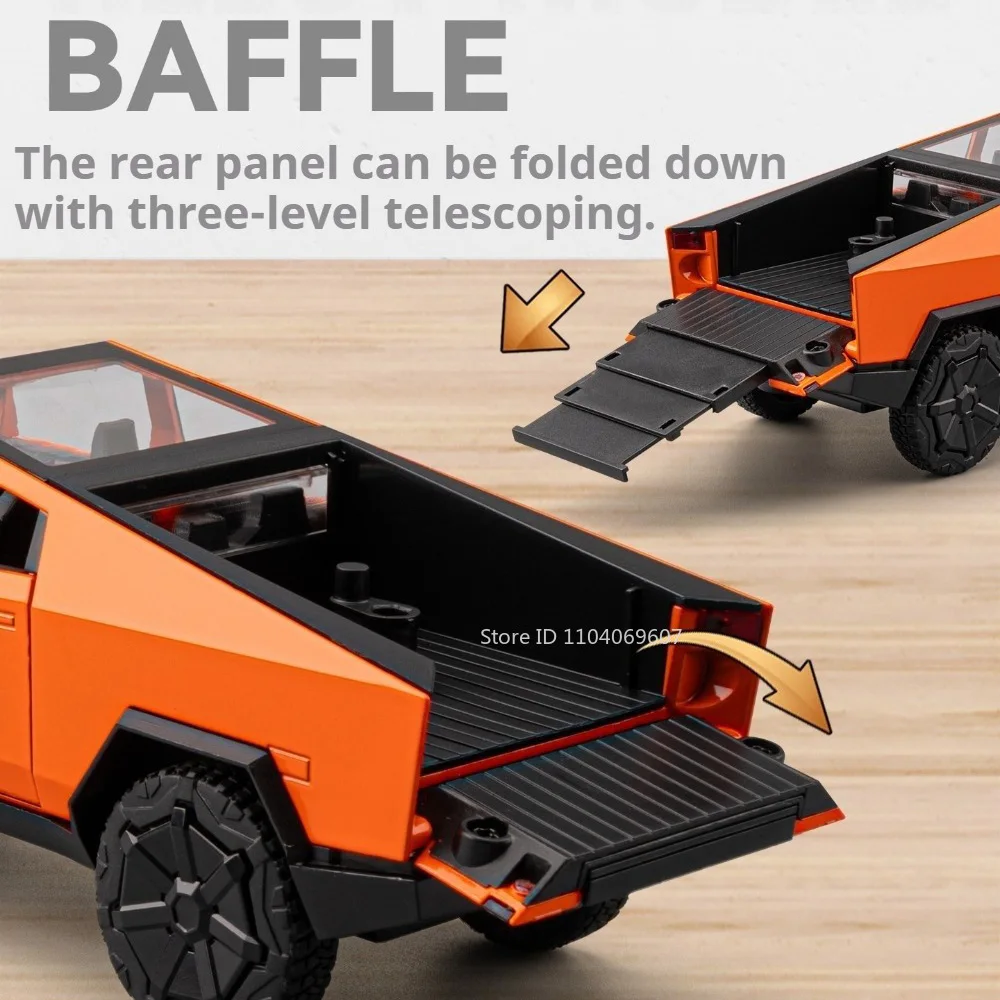 1:32 Scale Diecast Pickup Truck with Lights 5 1:32 Scale Diecast Pickup Truck with Lights - Image 5