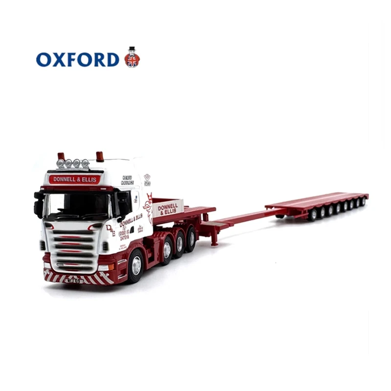 OXFORD Diecast 1:76 Scale R580 Multi Axle Semi Trailer Alloy Car Model Finished Product Simulation Toy Collection Static Model 1 OXFORD Diecast 1:76 Scale R580 Multi Axle Semi Trailer Alloy Car Model Finished Product Simulation Toy Collection Static Model