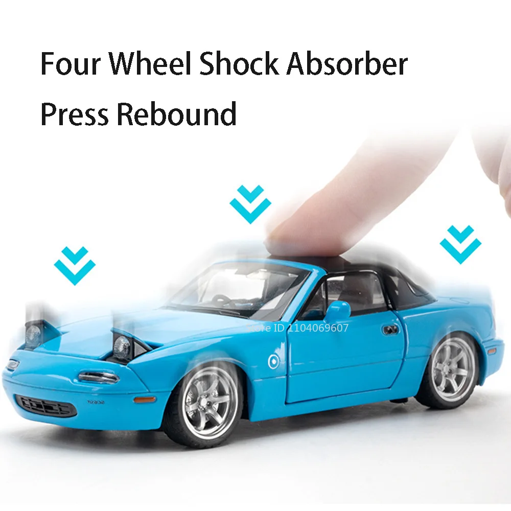 1:32 Mazda MX-5 Model Car with Lights 2 1:32 Mazda MX-5 Model Car with Lights - Image 2