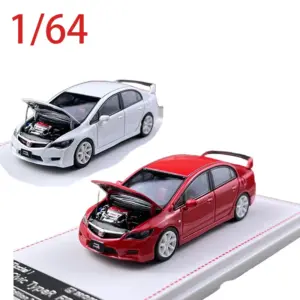 White 1/64 Scale Honda Type-R FD2 Diecast Model