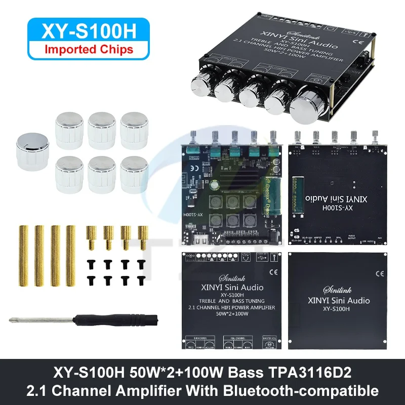 Bluetooth 5.0 Stereo Amplifier Module 50W x 2, 100W Sub 7 Bluetooth 5.0 Stereo Amplifier Module 50W x 2, 100W Sub - Image 7