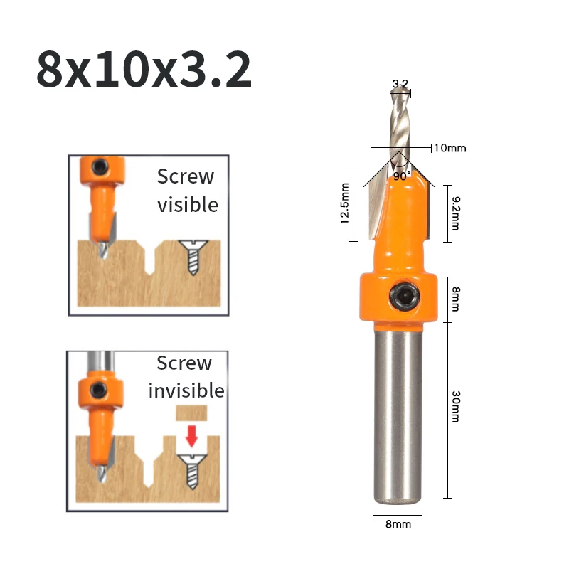 SHENSEN 8mm Countersink & Screw Extractor Set 10 SHENSEN 8mm Countersink & Screw Extractor Set - Image 10