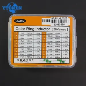 200pcs Axial Lead Color-Coded Inductor Set 11 S3d74ea1b135e445e90bb24eef0edf5962