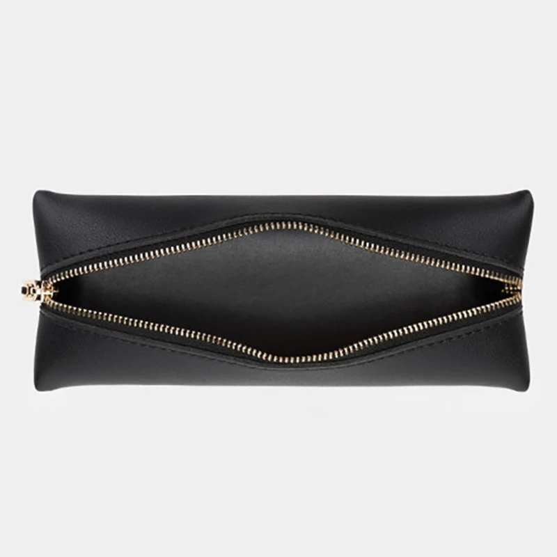 Elegant Light Gray PU Pencil Case for 16 Pens 2 Elegant Light Gray PU Pencil Case for 16 Pens - Image 2